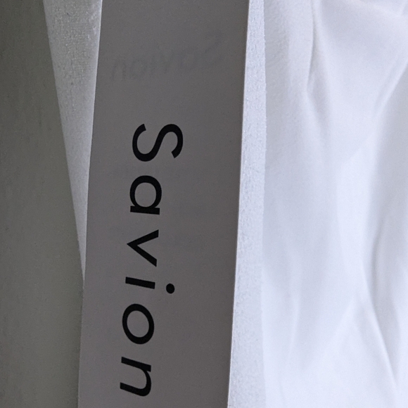 Savion women's white dress pants with silver accents size 3X NWT - Picture 7 of 13